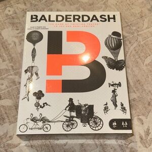 Mattel Balderdash Card Game - Black and Orange